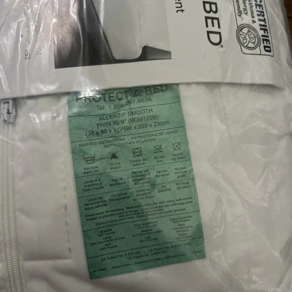 Protect-A-Bed TWIN XL Allerzip Mattress Protector Encasement 38
